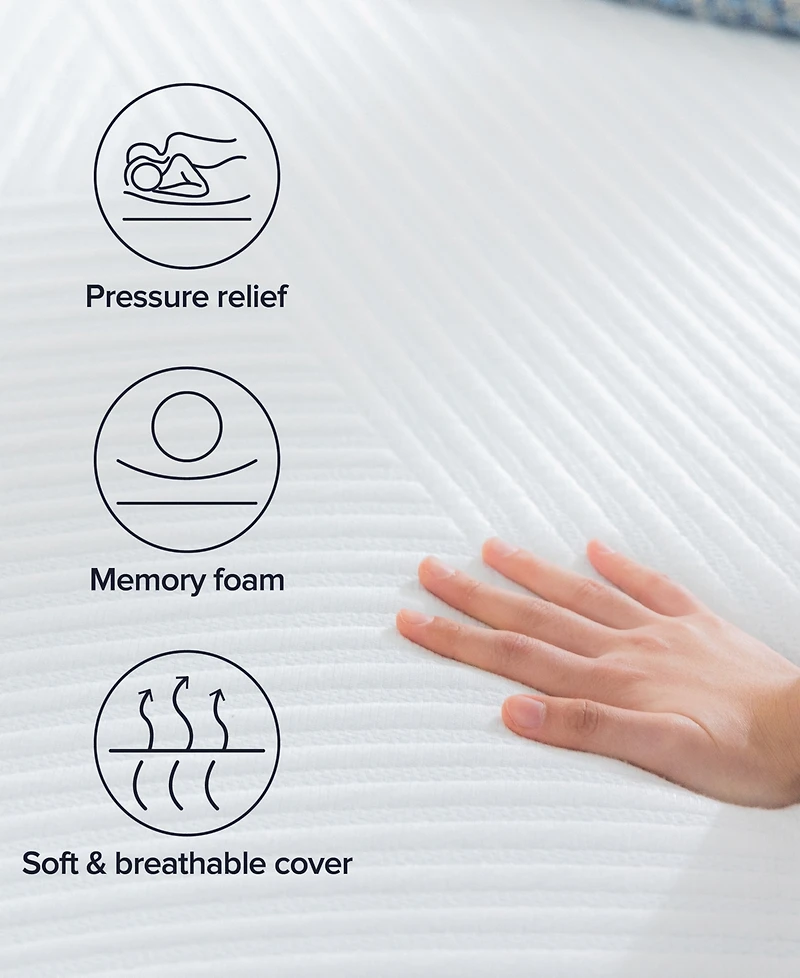 Zinus DreamVibe Essential 12" Medium Firm Tight Top Memory Foam Mattress in a Box, Queen