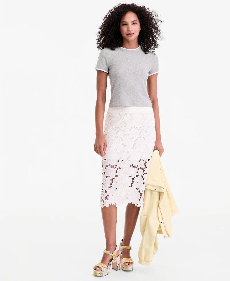 On 34th Women's Tipped Meet & Greet T-Shirt, Macy's Exclusive