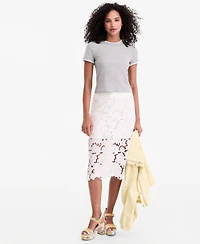 On 34th Women's Tipped Meet & Greet T-Shirt, Macy's Exclusive