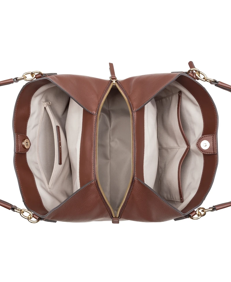 Nine West Deacon Triple Compartment Large Shoulder Bag