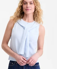 On 34th Women's Tie-Neck Sleeveless Sweater, Macy's Exclusive