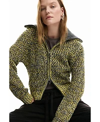 Desigual Women's Zipper Knit Sweater