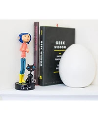 Coraline with Cat Pvc Bobble Figure Statue | Collectible Bobblehead Action Figure, Desk Toy Accessories | Novelty Gifts For Home Office Decor | 6.5 In