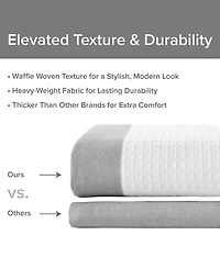 Madison Park Spa Waffle 3M-Scotchgard Shower Curtain, 54" x 78"