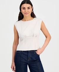 I.n.c. International Concepts Petite Sleeveless Seamed Ponte Top, Macy's Exclusive