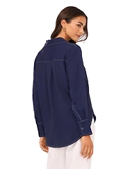 Vince Camuto Women's Collared Neck Blouse