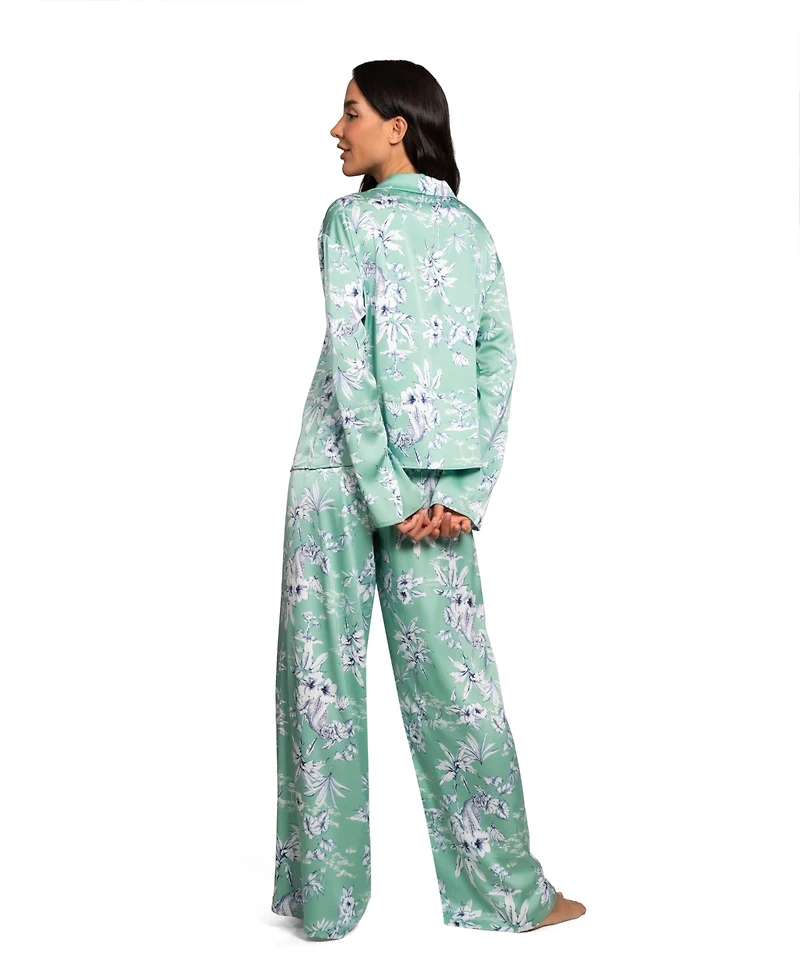 Midnight Bakery Women's Long-Sleeve Sleep Top & Pants, 2-Piece Set