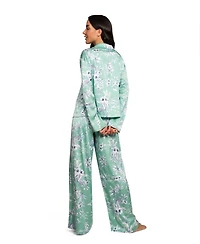 Midnight Bakery Women's Long-Sleeve Sleep Top & Pants, 2-Piece Set