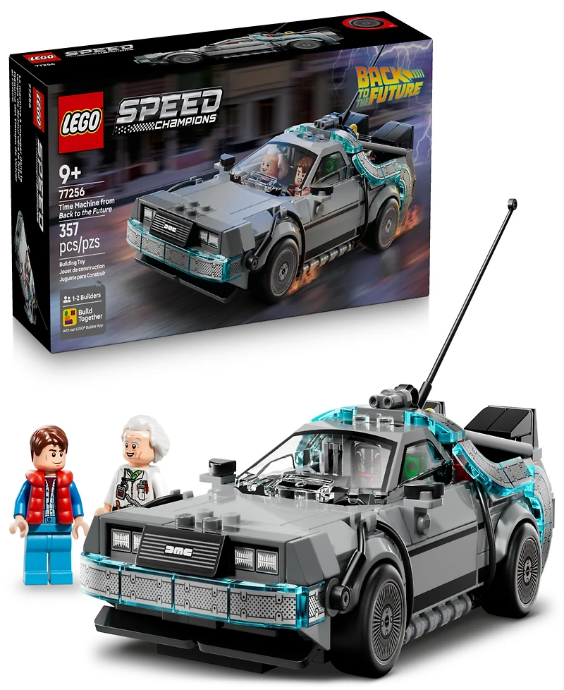 Lego Speed Champions Time Machine from Back to the Future Building Toy 77256, 357 Pieces