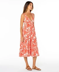Roxy Juniors' Tula Sweetheart Neck Maxi Dress