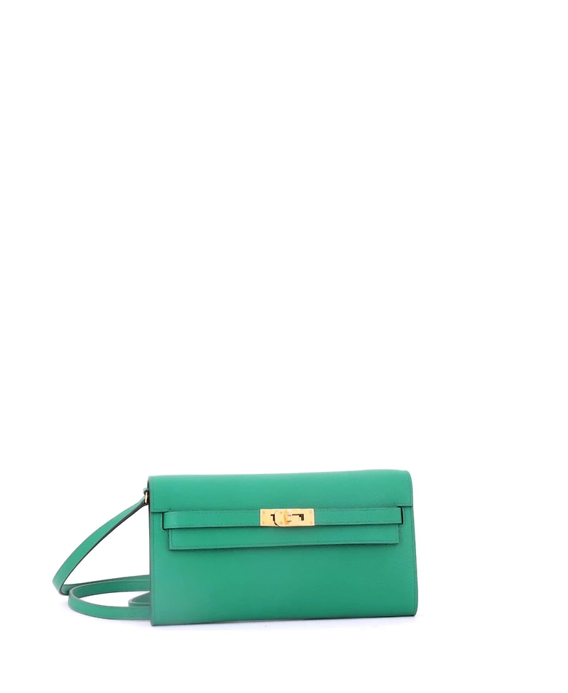 Pre-Owned Hermes Kelly To Go Wallet Evercolor