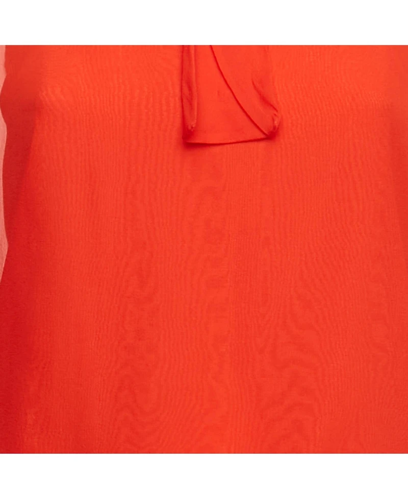 Pre-Owned Emilio Pucci Women's Silk Neck Tie Detail Top