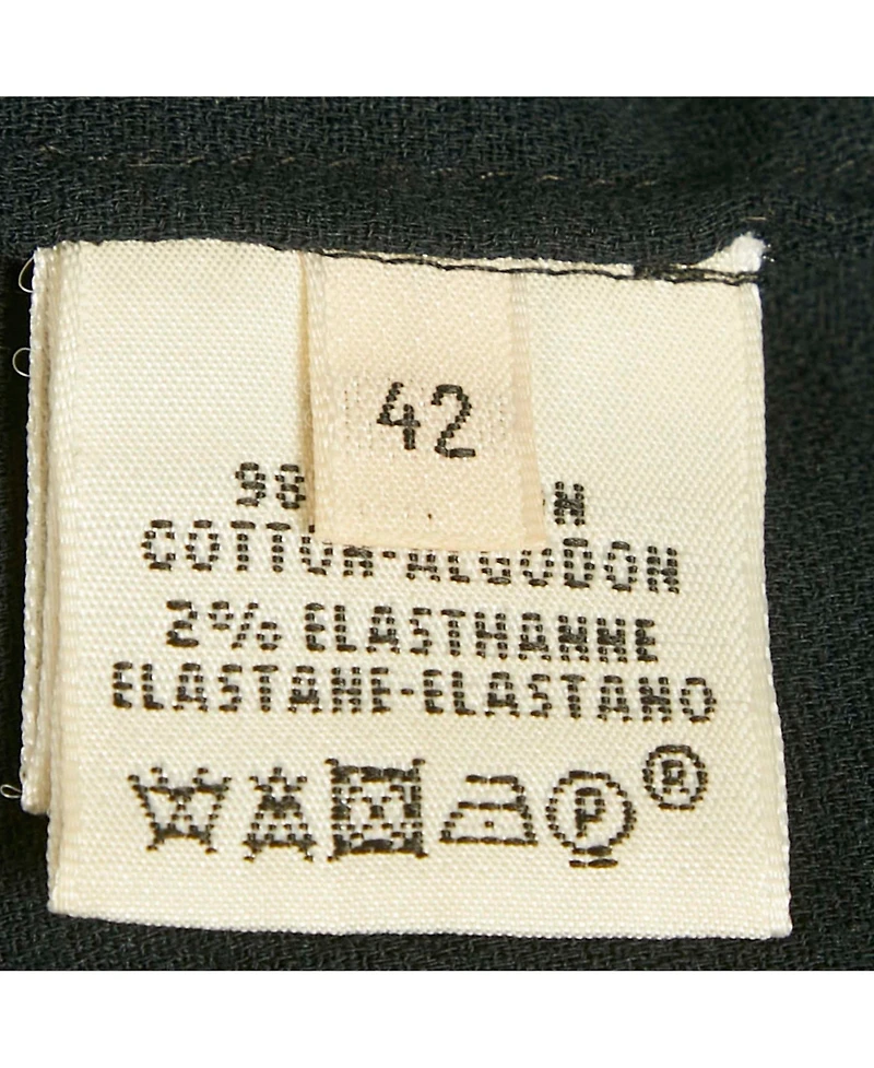 Pre-Owned Hermes Women's Pre-Owned Hermès Black Cotton & Lace Detail Top