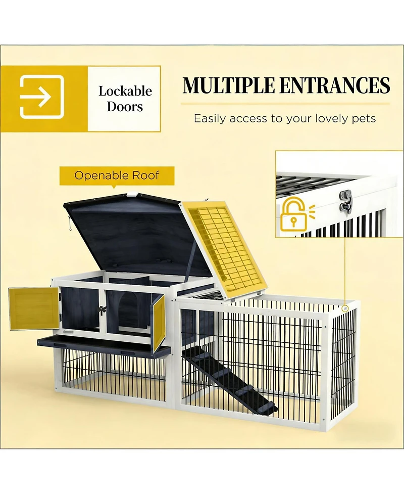 Aostirmotor Secure Outdoor Cat Hutch