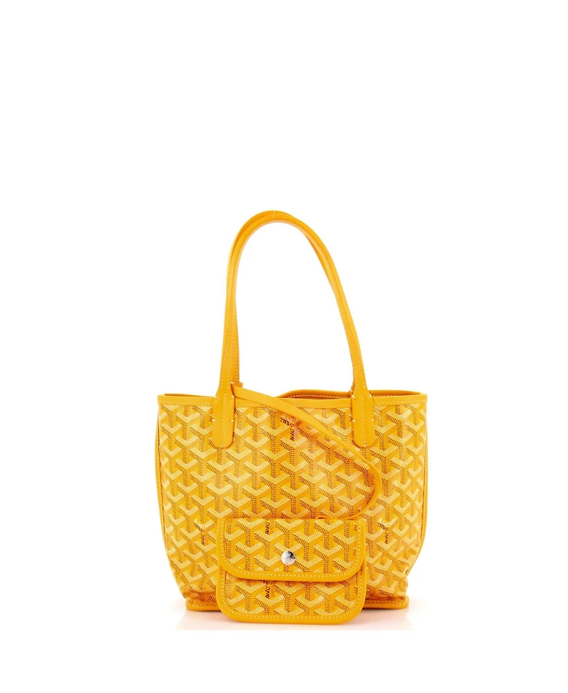 Pre-Owned Goyard Mini Anjou Reversible Tote Coated Canvas