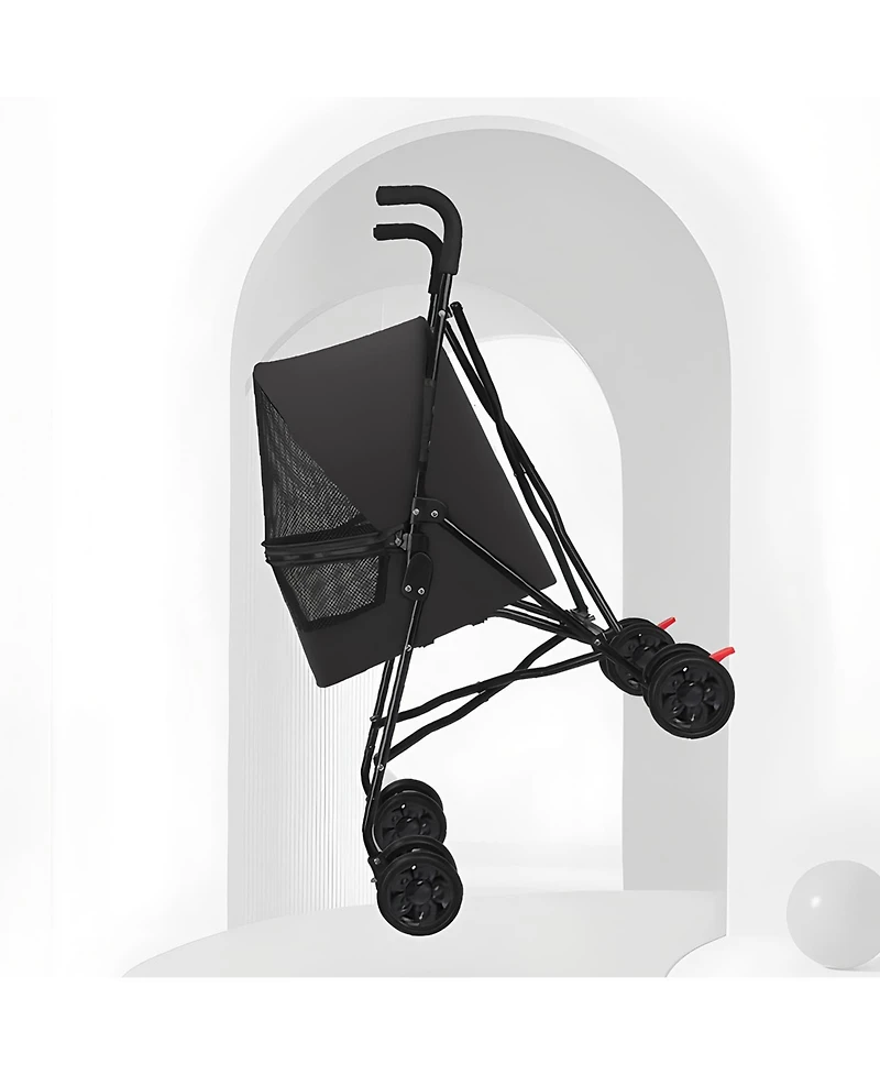 Zeus & Ruta Rolling Kitten Carrier Backpack with Removable Wheels, Under 18LBS