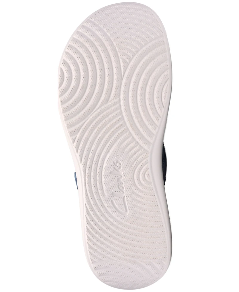 Clarks Women's Solevana Mist Slip-On Wedge Sandals