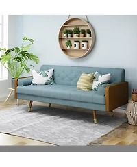 Streamdale Furniture Aidan Mid Century Modern Tufted Fabric Sofa