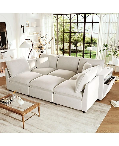 Streamdale Furniture Modern U-shaped with Ottoman