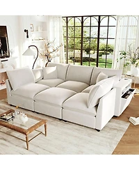 Streamdale Furniture Modern U-shaped with Ottoman