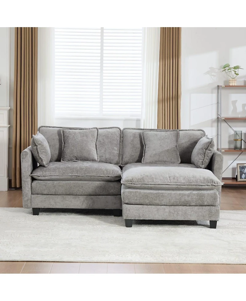 Streamdale Furniture Cloud Couch: Skin-Friendly Chenille, Cloud-Like Comfort, Modular Design