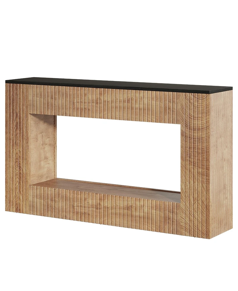 Tribesigns Modern Console Table, 55-Inch Wood Entryway Table with Storage, Narrow Long Sofa Table Behind Couch Table for Living Room, Foyer, Hallway