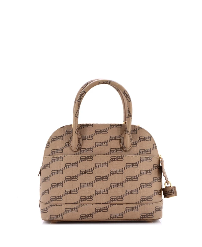 Pre-Owned Balenciaga Small Ville Bag Bb Monogram Coated Canvas