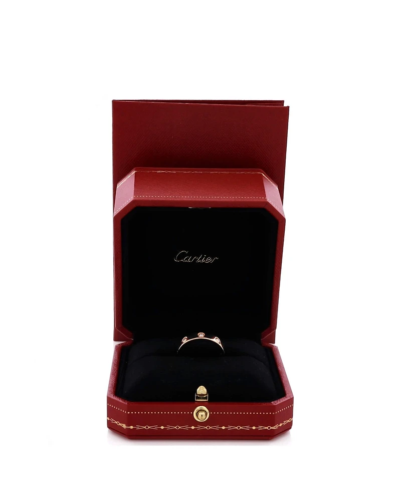 Pre-Owned Cartier Love Wedding Band 8 Diamonds Ring