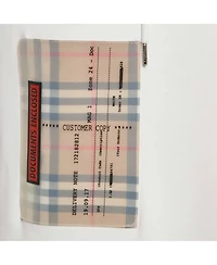 Pre-Owned Burberry Men's White Checker Pocket Cotton Hoodie