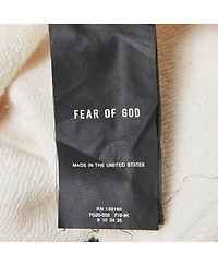 Pre-Owned Fear Of God Men's Sixth Collection Beige Cotton Mock Neck Sweatshirt