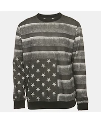 Pre-Owned Givenchy Men's Stars Print Cotton Crewneck Sweatshirt