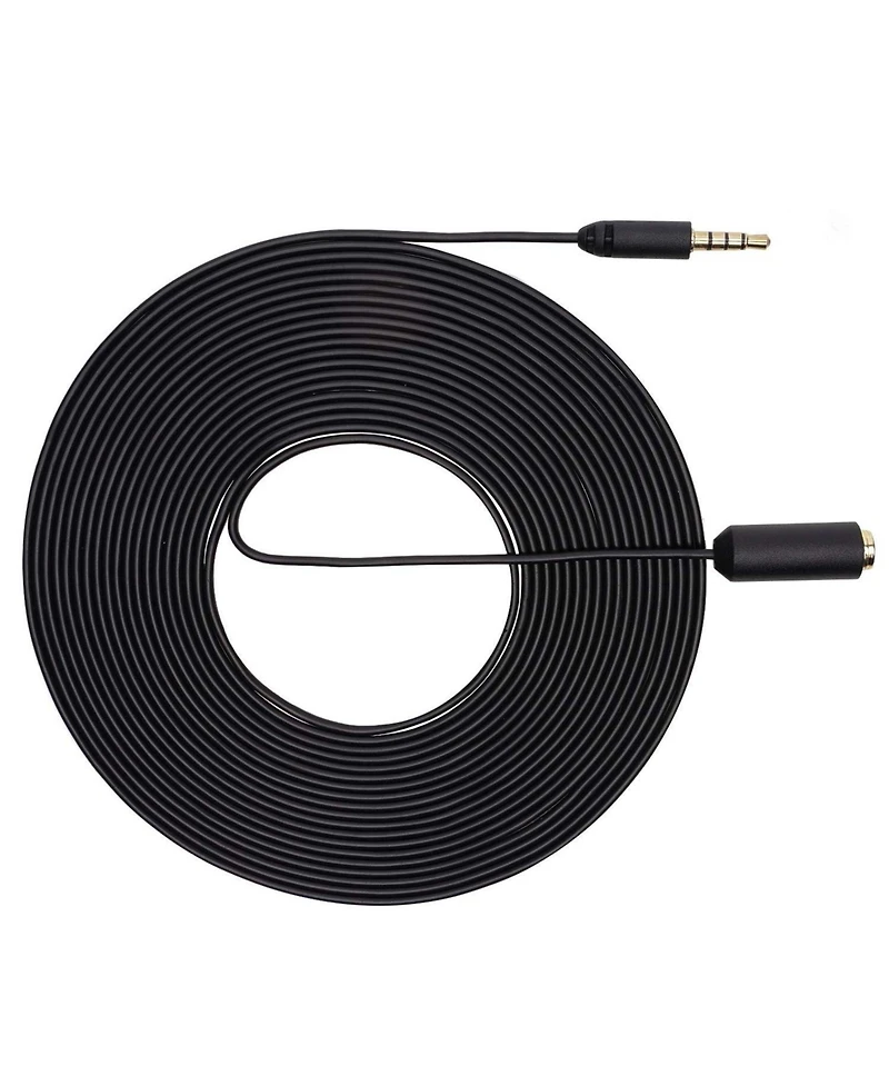 Movo PM10EC6 20-foot (6m) Trrs Female 3.5mm to Trrs Male 3.5mm Microphone Extension Cable for Smartphones