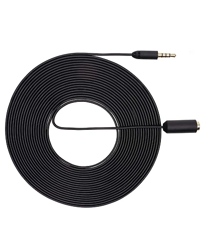 Movo PM10EC6 20-foot (6m) Trrs Female 3.5mm to Trrs Male 3.5mm Microphone Extension Cable for Smartphones