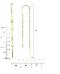 Roxy Waterproof Yellow 65mm Threader Earrings