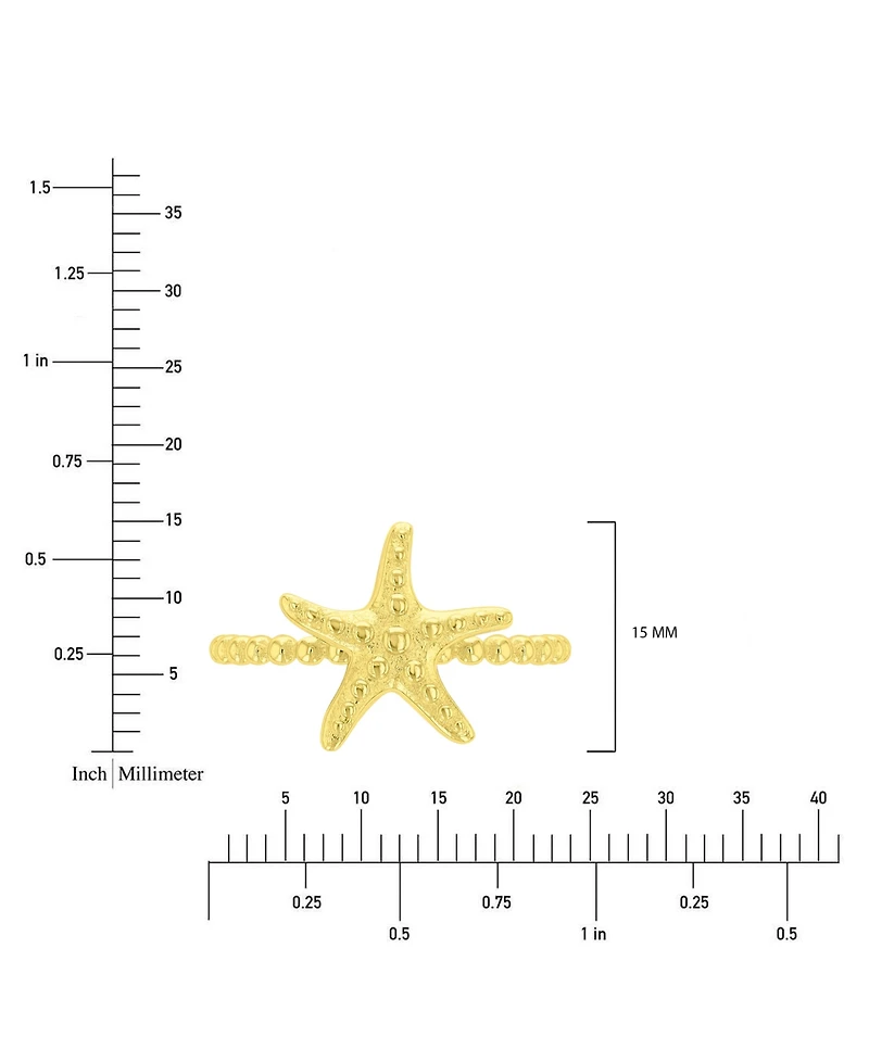Roxy Waterproof Yellow Star Fish Beads Ring