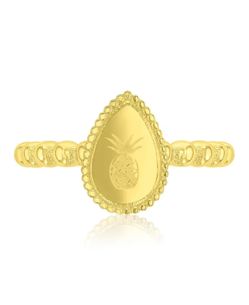 Roxy Waterproof Yellow Pineapple Beads Ring