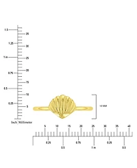 Roxy Waterproof Yellow Sea Shell Ring