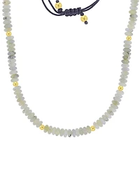 Roxy Waterproof Yellow Beads Onyx Adjustable Necklace