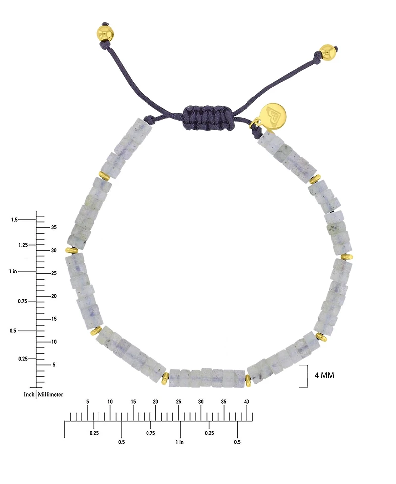 Roxy Waterproof Yellow Labradorite Adjustable Bracelet