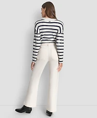 Dkny Jeans Women's High-Rise Relaxed Flare