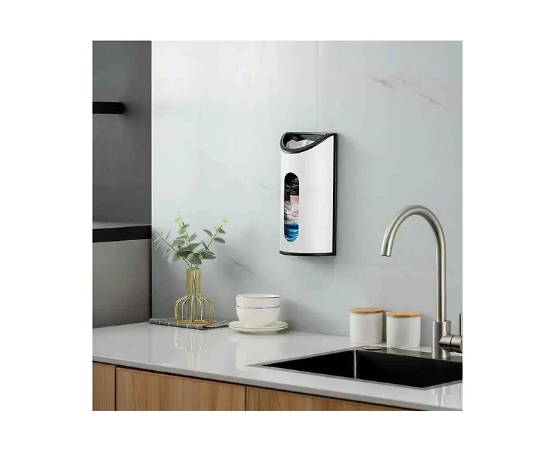 2 Gallon Step On Trash Can Set and Plastic Bag Organizer Combination For Bathroom Kids Room Brand