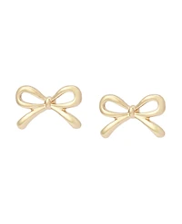 Betsey Johnson Gold Bow Stud Earrings