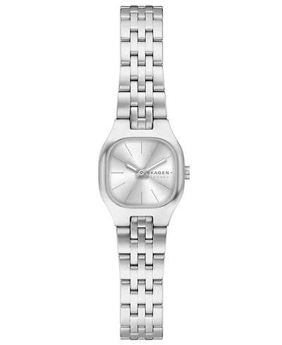 Skagen Women's Mellem Micro Quartz Two-Hand Silver Stainless Steel Less Than Watch, 22mm