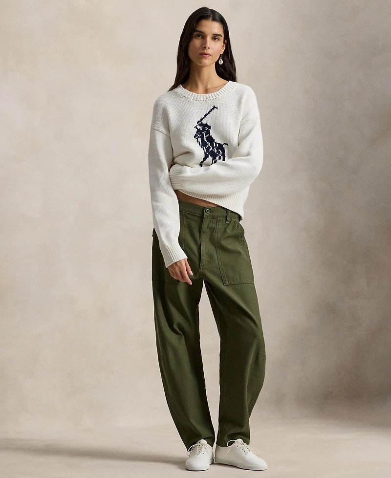 Polo Ralph Lauren Women's Big Pony Crewneck Sweater