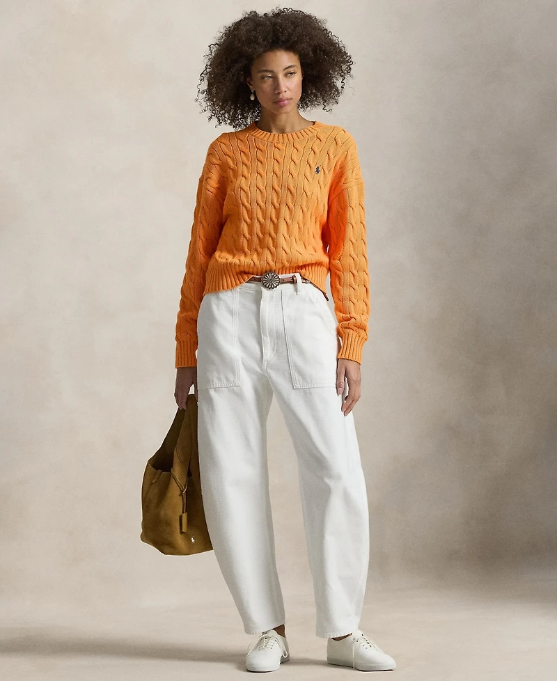 Polo Ralph Lauren Women's Cable-Knit Crewneck Sweater