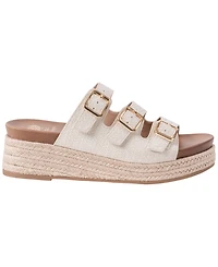 Gc Shoes Women's Fabulist Triple Buckle Espadrille Wedge Sandals