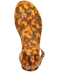 Dolce Vita Women's Kenley Vinyl Strappy Jewelry Stud Flat Sandals