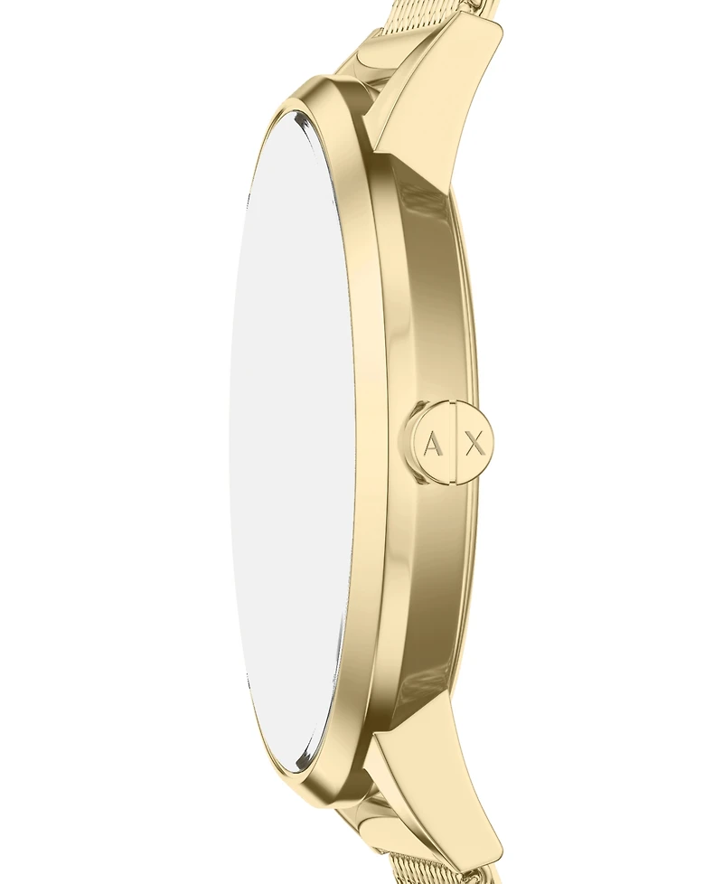 Armani Exchange Women's Quartz Three-Hand Gold Stainless Steel Watch, 36mm