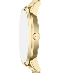 Armani Exchange Women's Quartz Three-Hand Gold Stainless Steel Watch, 36mm