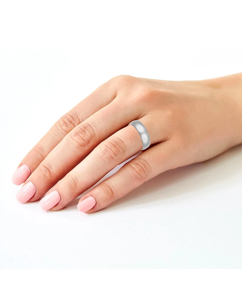 Macy's 6mm Low Dome Wedding Band Ring 10k White Gold (Also Yellow Gold)